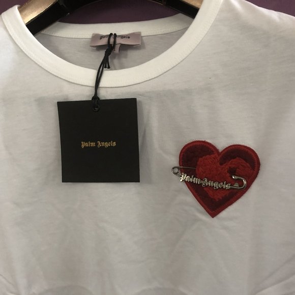 palm angels heart t shirt